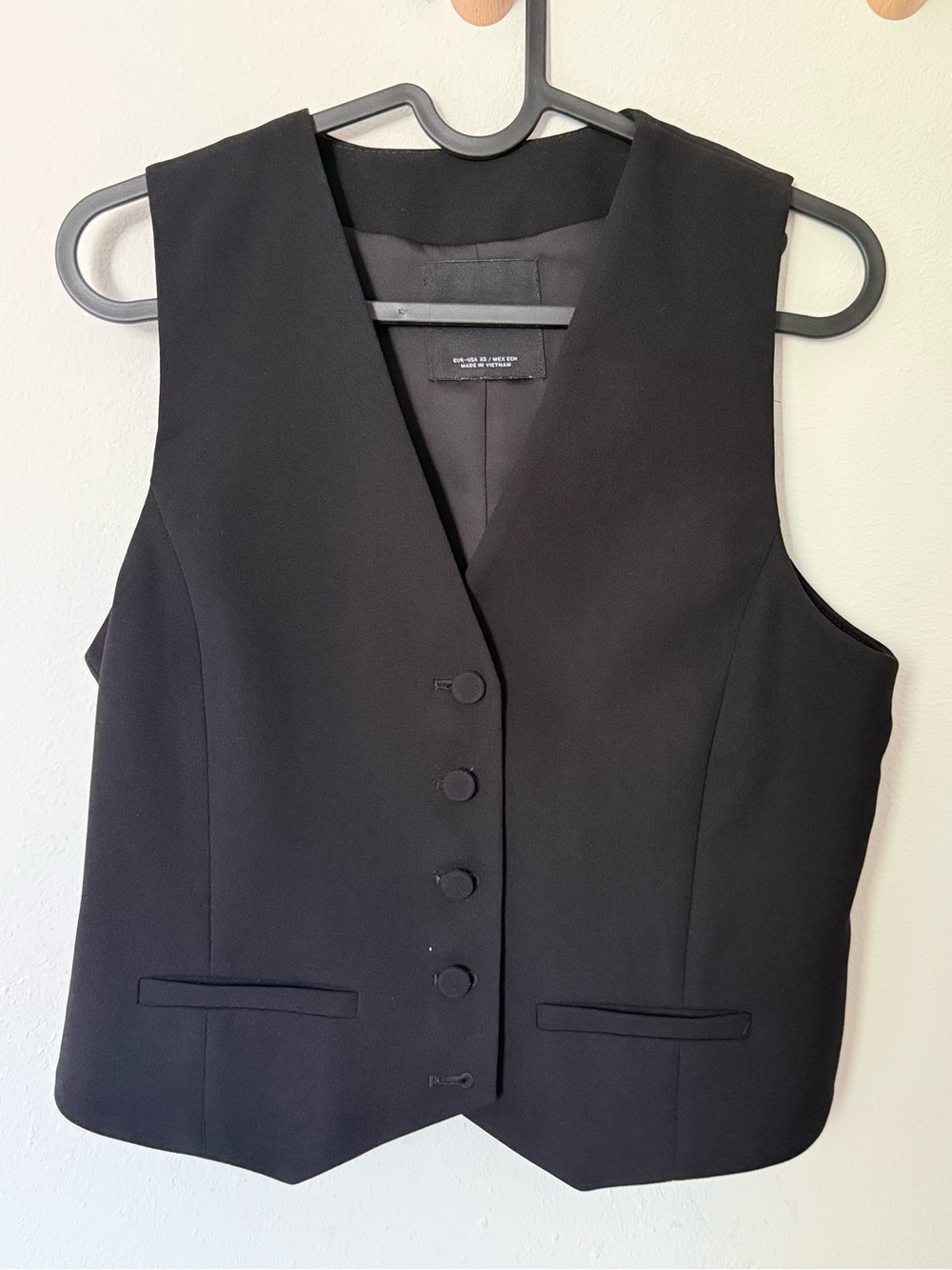 Mango Black Minimalist Vest